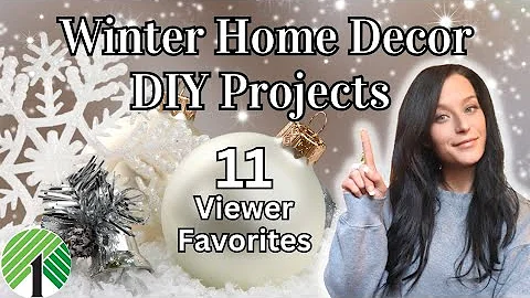 WINTER Home Decor DIY Projects | Dollar Tree | Budget Friendly
