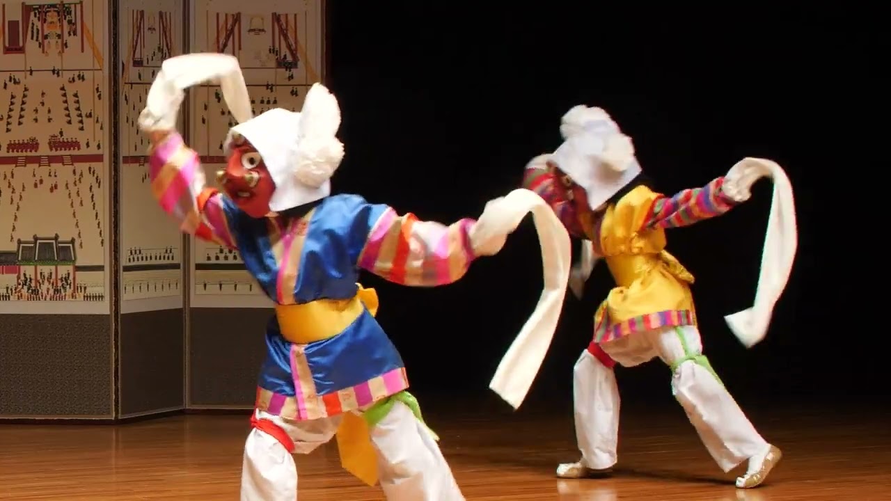 제228회 영재한음국악회 은율탈춤보존회 - 은율탈춤 1과장 사자춤, 3과장 8목중춤 8분 40초