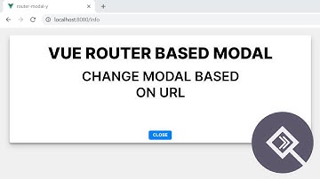 Vue Router Based Modal | Dialog on URL | Dynamic Routing