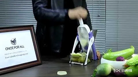 Once For All Multifunctional Vegetable Cutter 4 In 1 Mandoline Slicer And Chopper For Kitchen Safety
