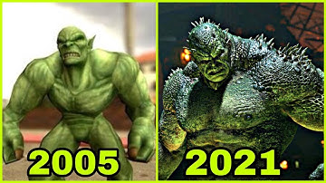 Evolution of Abomination in video games [2005 - 2021]