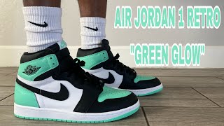 AIR JORDAN 1 RETRO “GREEN GLOW” 2024! REVIEW & ON FEET THIS COLOR IS ACTUALLY BEAMING!
