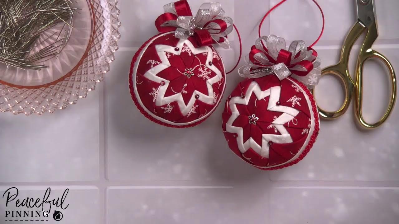 Peaceful Pinning Live #68 | Making our newest ornament kit.