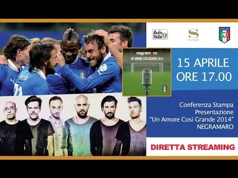 Negramaro Per Gli Azzurri: "Un Amore Così Grande 2014" - Conferenza Stampa Di Presentazione