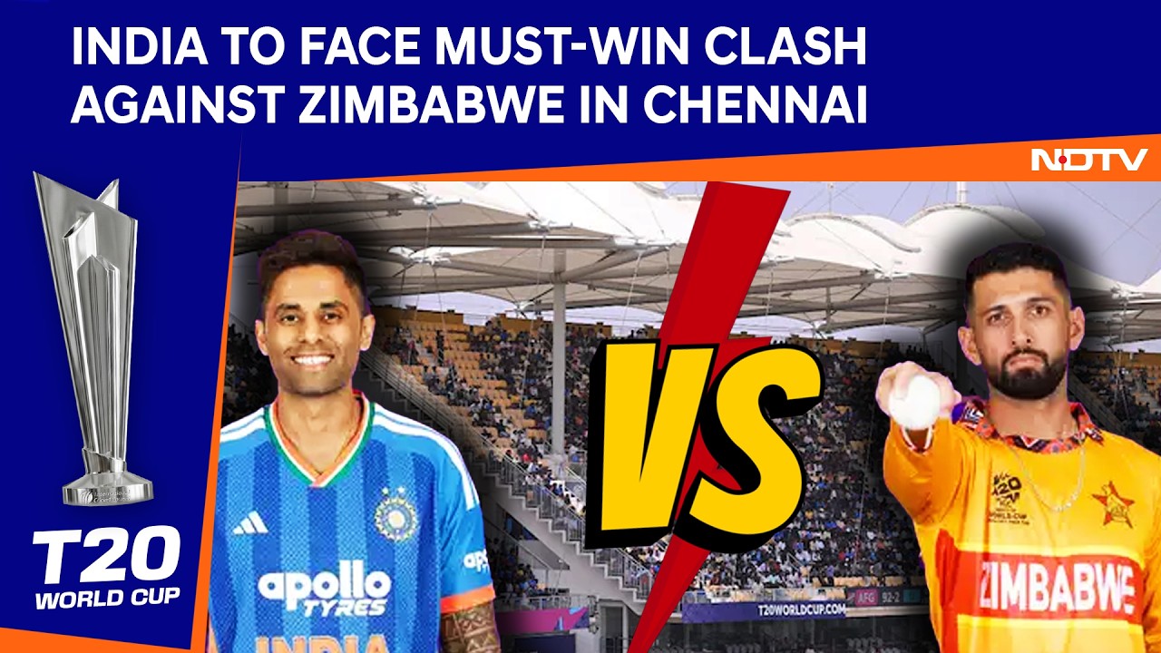 ICC Men's T20 World Cup 2026 Super 8: India To Face Must-Win Clash Against Zimbabwe In Chennai