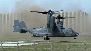 USAF CV-22 Osprey Visiting & Destroying Addenbrookes Hospital Helipad