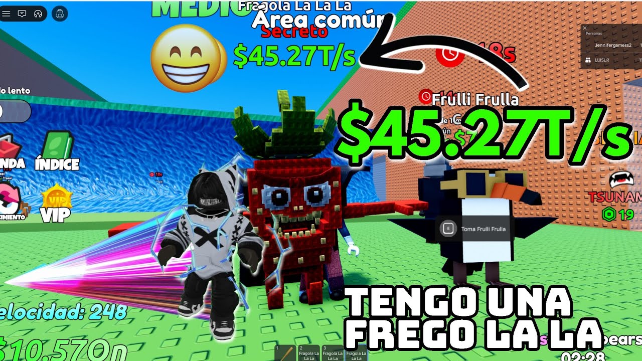 E CONSEGUIDO MI PRIMER Fragola La La ¡Escapa del Tsunami por Brainrots!