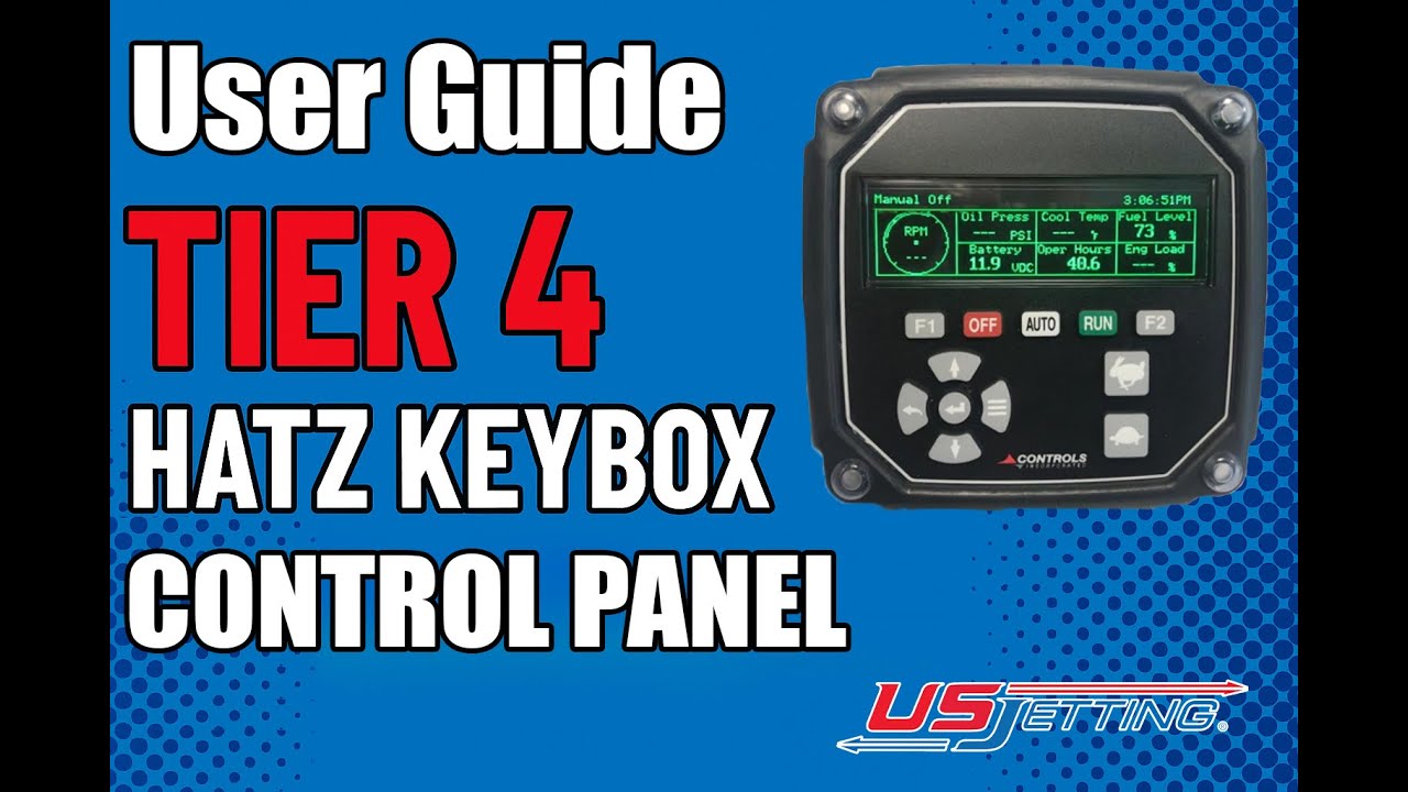 How to Use the Tier 4 HATZ Keybox | US Jetting Control Panel Tutorial ...
