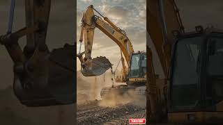 Powerful Excavator at Work 🔥 Close-Up Heavy Machine