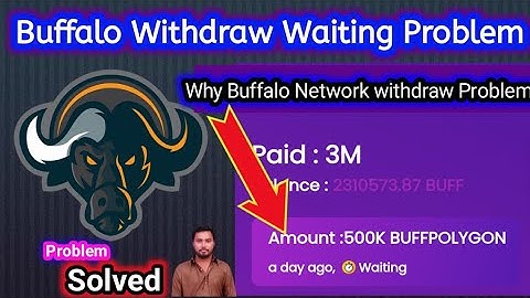 Buffalo Network withdraw problem buffalo network withdraw not Racevie buffalo network