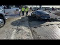 Driver damages construction project in springfield mo by driving through wet concrete