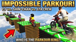 SHINCHAN AND FRANKLIN TRIED THE IMPOSSIBLE SQUARE SPIRAL SPEED BOOSTER CHALLENGE GTA 5 GAMEPLAY