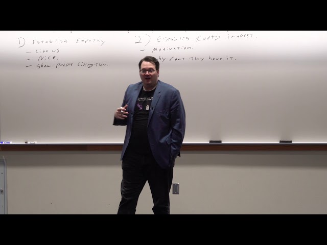Lecture #9: Characters — Brandon Sanderson on Writing Science Fiction and Fantasy class=