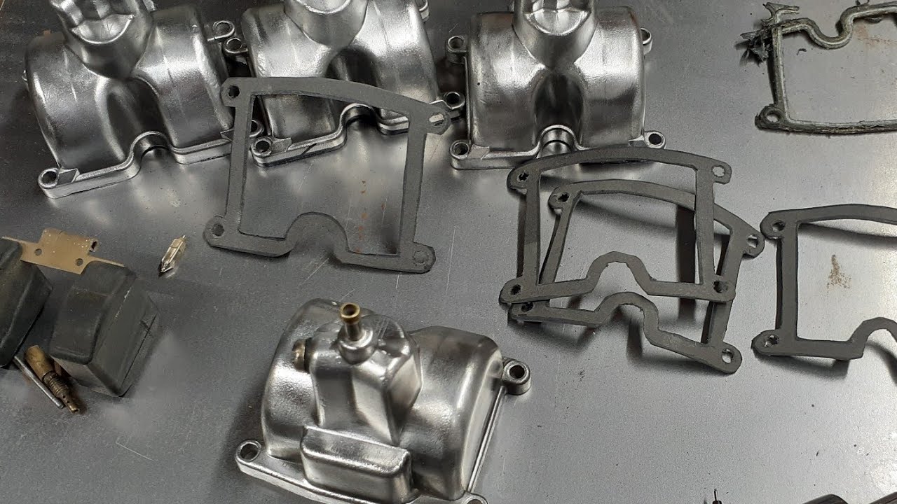 KZ550 Cafe Racer Part 4- Home Made Gaskets and Carburetor Cleaning