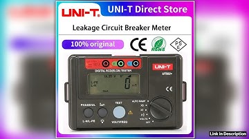 UNIT UT582 Digital RCD ELCB Tester AUTO RAMP Leakage Circuit Breaker Meter with MisOperation Buzzer