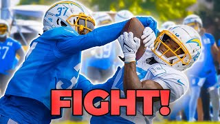 Chargers FIGHT at Training Camp and Recap! 😯⚡