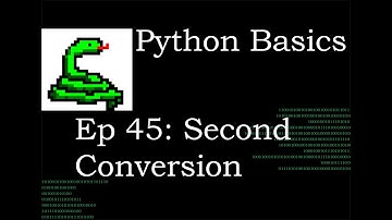 Python Basics Seconds Conversion