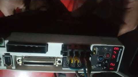 Servo drive error 21