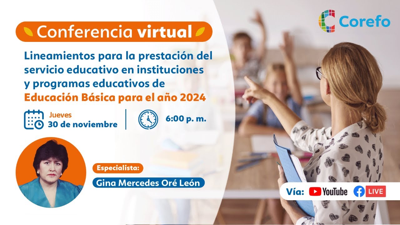 Educación Básica para el año 2024 Resolución Ministerial N.° 5872023