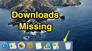 How to add Downloads folder back to dock on Mac computer.