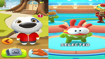 Talking Tom Gold Run VS Om Nom Run Android Gameplay