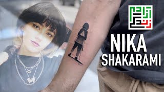 Nika Shakarami / Woman . Life . Freedom / نیکا شاکرمی / زن زندگی آزادی / Tattoo / تاتو ?️?️