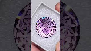 Flower of Life Amethyst 💜 | 38.42 ct Sacred Geometry Gem