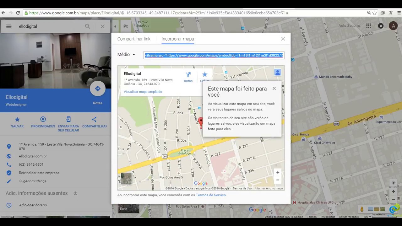 Como adicionar mapa do Google maps no site - YouTube