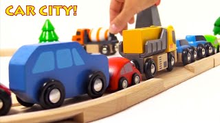 CAR CITY! - toy trucks, toy cars and toy trains with Brio toys in BRIO City!
