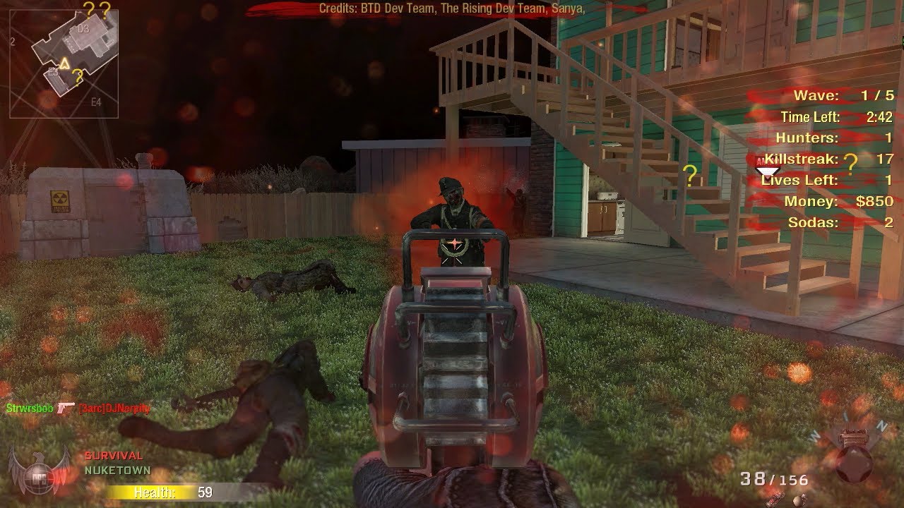 Nuketown Zombies Gameplay! - Black Ops Mod, Black Ops 2 Zombies Preview - 