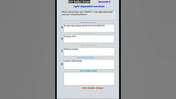 Light Dependent Reaction 66 | Quiz & Prep Guide | @GcsGoldenDreamExam