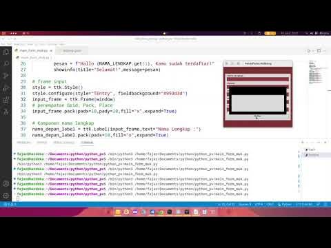 PEMROGRAMAN VISUAL PT 7 - tkinter python form lanjutan - STIMIK TUNAS ...