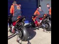 Warming up those KTM RC16 engines #shorts #ktm #rc16 #danipedrosa #jereztest