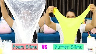 THÁCH LÀM SLIME NGƯỢC - SLIME BƠ VS SLIME XỐP! Slime Backwards Challenge