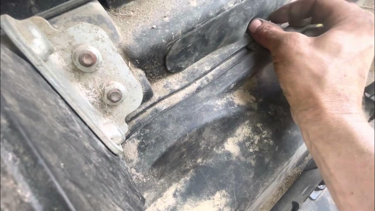 Kabota X1100c Belt adjust, walk around top speed after 10 000km - YouTube