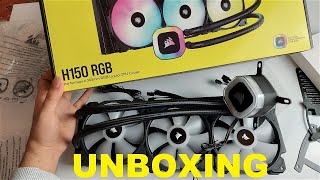 Unboxing Corsair H150 RGB 360 mm Water Cooler