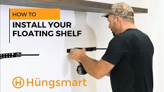 Hungsmart: How to Install Floating Shelf Brackets | DIY Tutorial