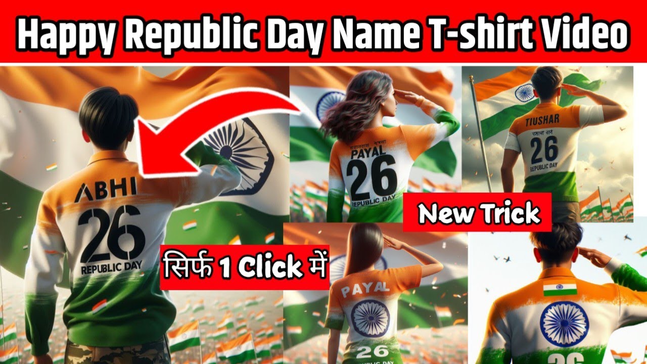 How to Create 3D Ai 26 January Republic Day video  | 26 January video Editing