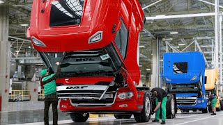 Inside Most Advanced European Factories Producing Massive Trucks  DAF Production Line