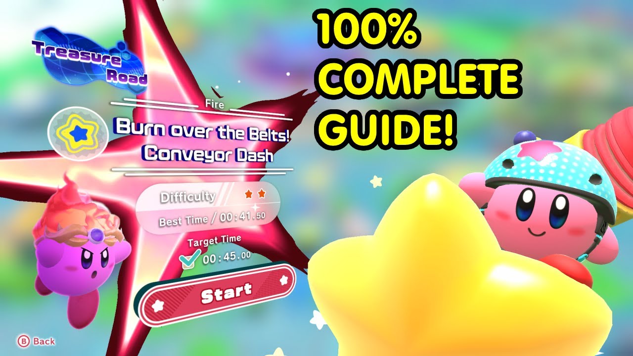 Kirby And The Forgotten Land | Wondaria Remains Fire Treasure Guide! | No Commentary!
