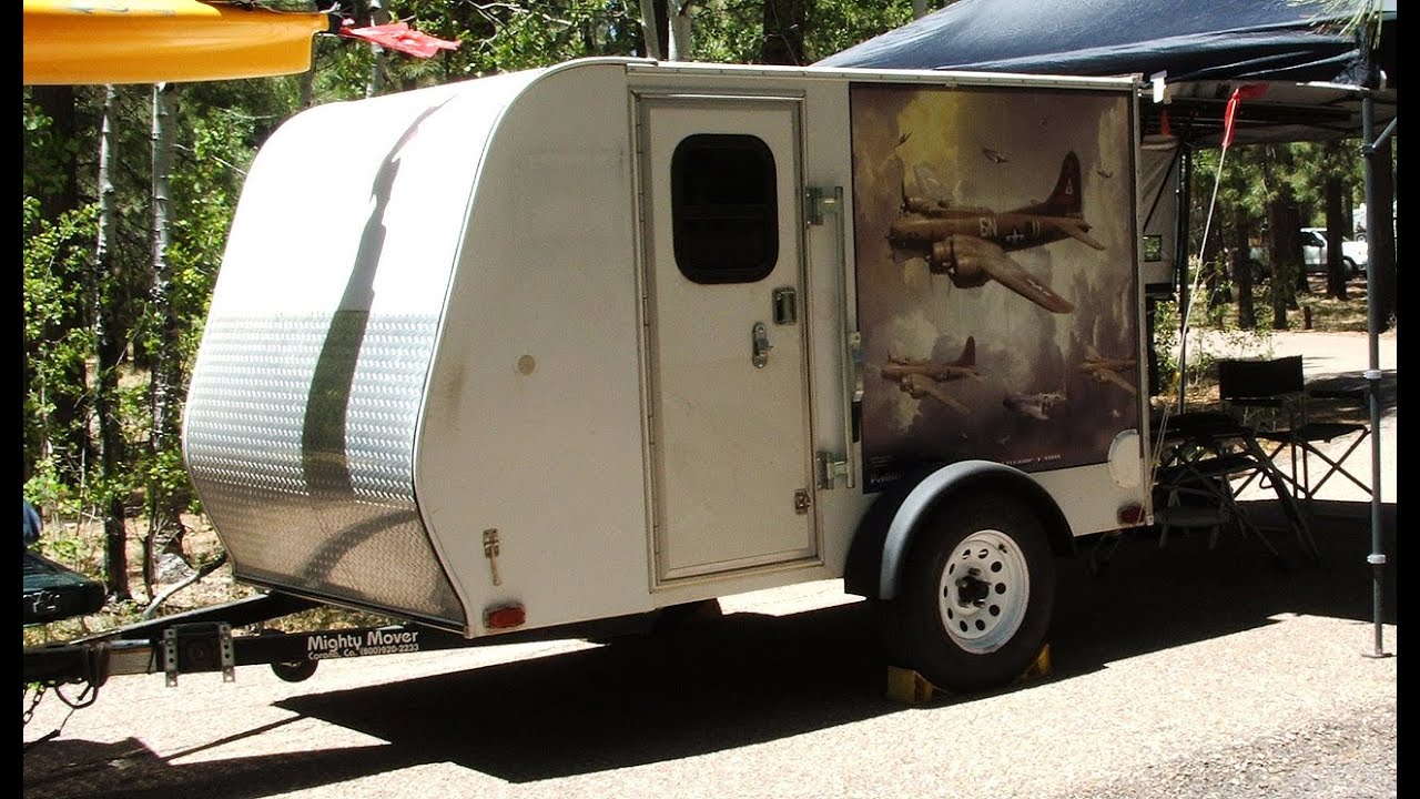 My Cargo Trailer Camper Conversion Youtube