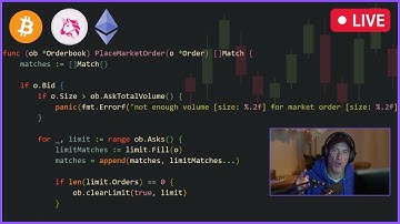 🔴 LIVE Blockchain Programming - Building A Crypto Exchange In Golang: Market maker algorithms