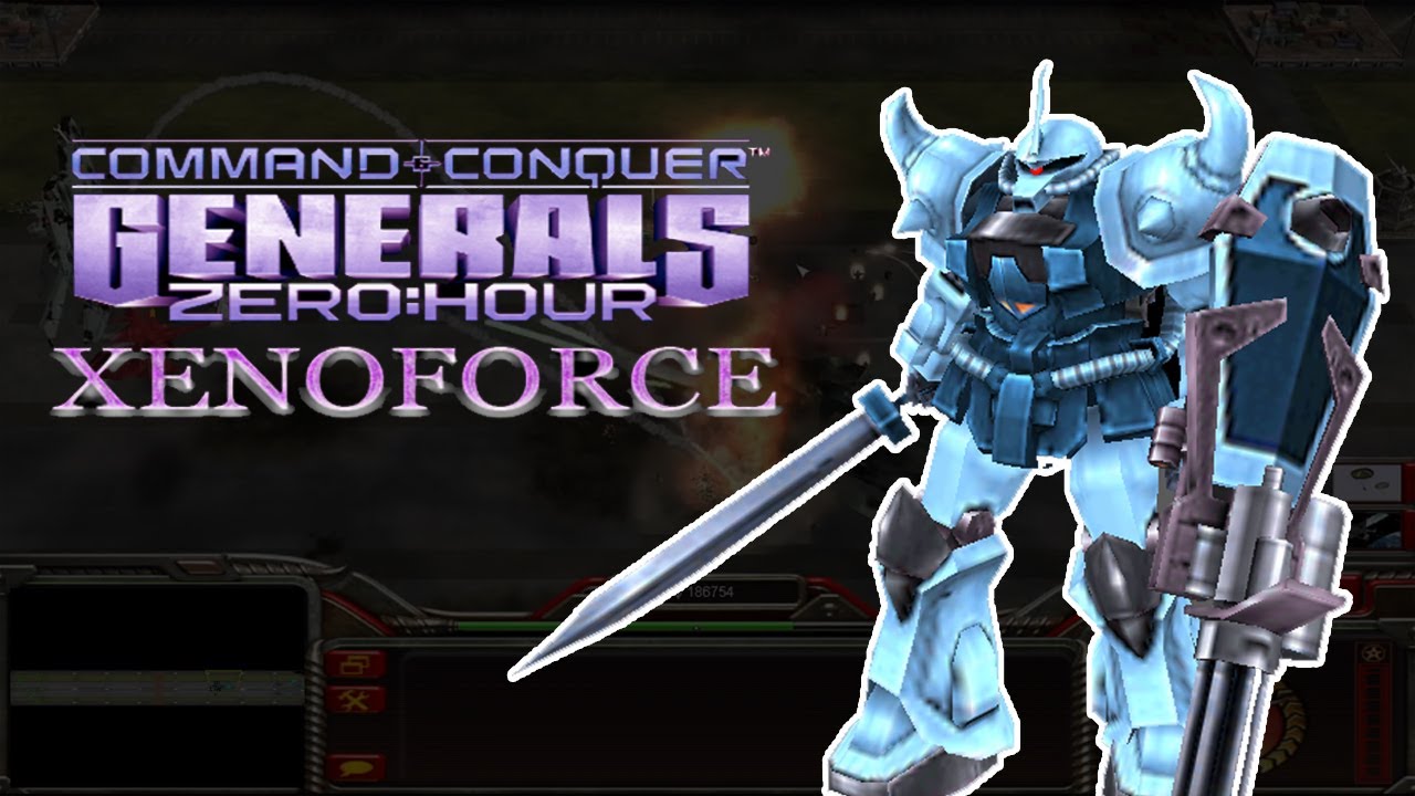 Command & Conquer Generals Zero Hour - Xenoforce Mod | Zaku General - 1 VS 7 Hard Random Gameplay
