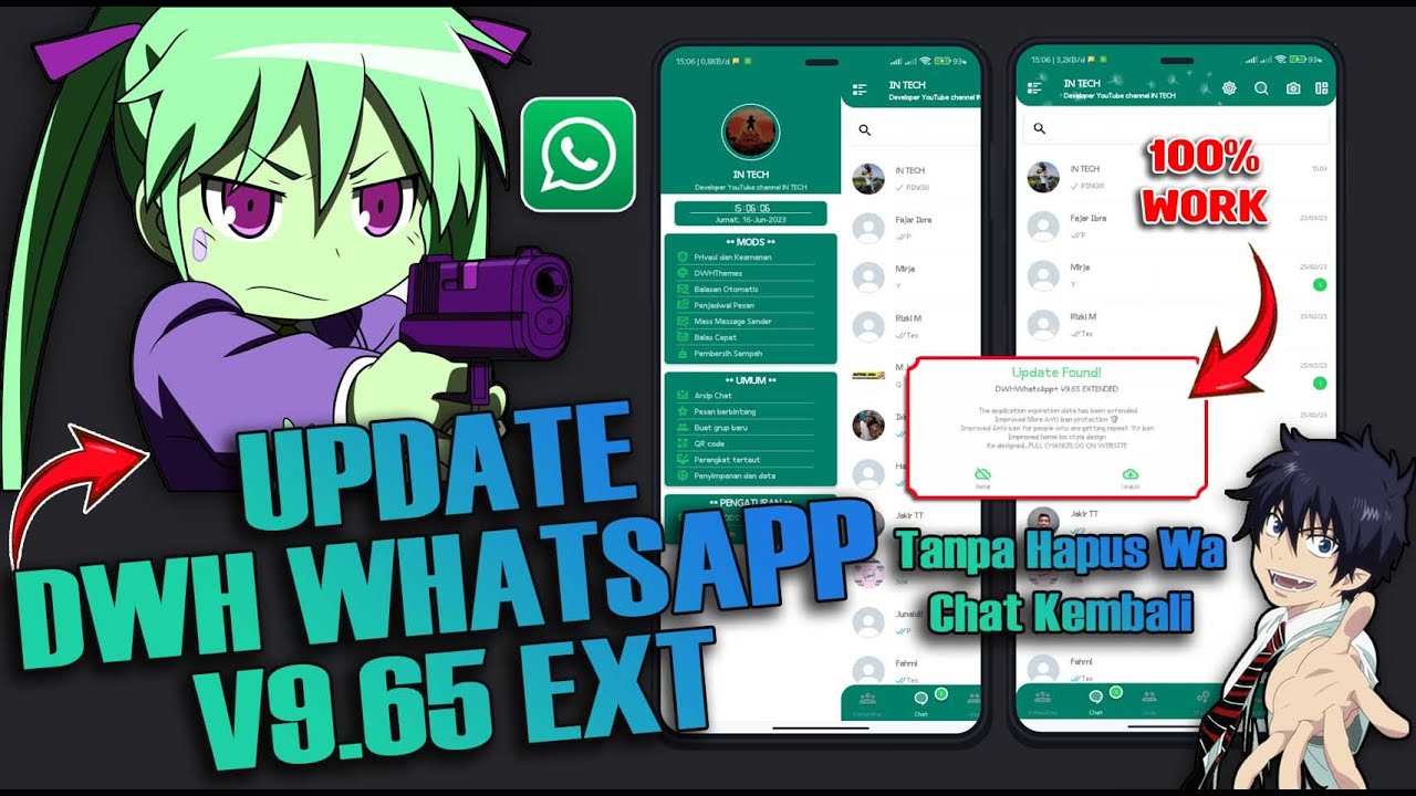 🈯 CARA UPDATE DWH WHATSAPP V9.75 EXT TERBARU 2023 !! PESAN AMAN & KEMBALI