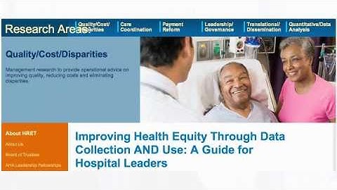 Improving Health Equity through Data Collection and Use