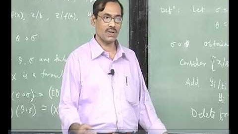 Mod-01 Lec-36 Lecture-36-Most General Unifiers