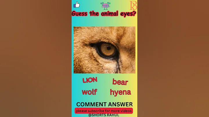 🦁👁️ Test Your Wildlife Knowledge: Identify the Animal Eyes! 🐾🔎 #shorts #mathgame#ytshorts#viral