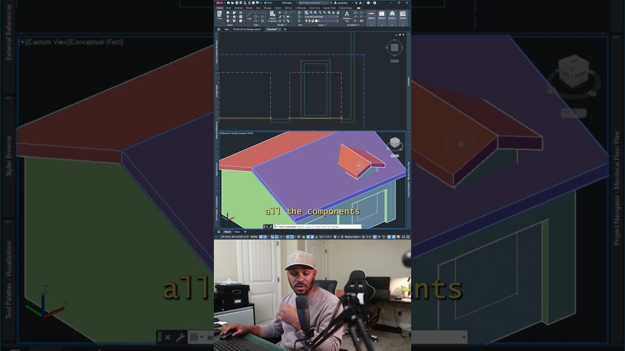 ACA 101 - EP14 Dormer Roofs #Architecture #3dmodeling #autocad #tutorial #CAD