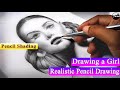 How to draw a Girl easy in Pencil Shading | Pencil Sketch kaise banaye