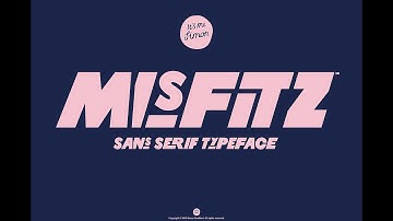 Misfitz font contextual alternatives